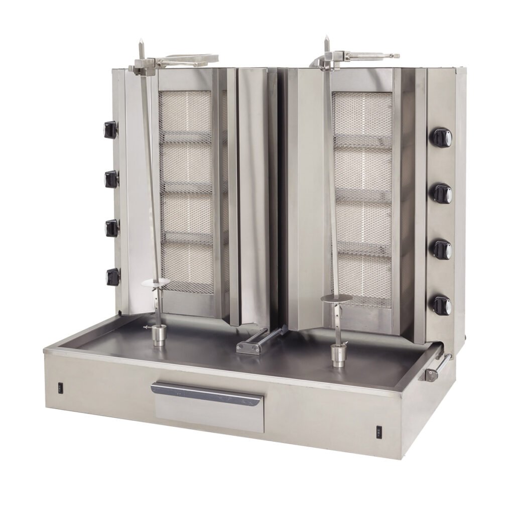 Doner Machine Double - Bottom Motor 8 Burner - Gas — DRN professional kitchen equipment
