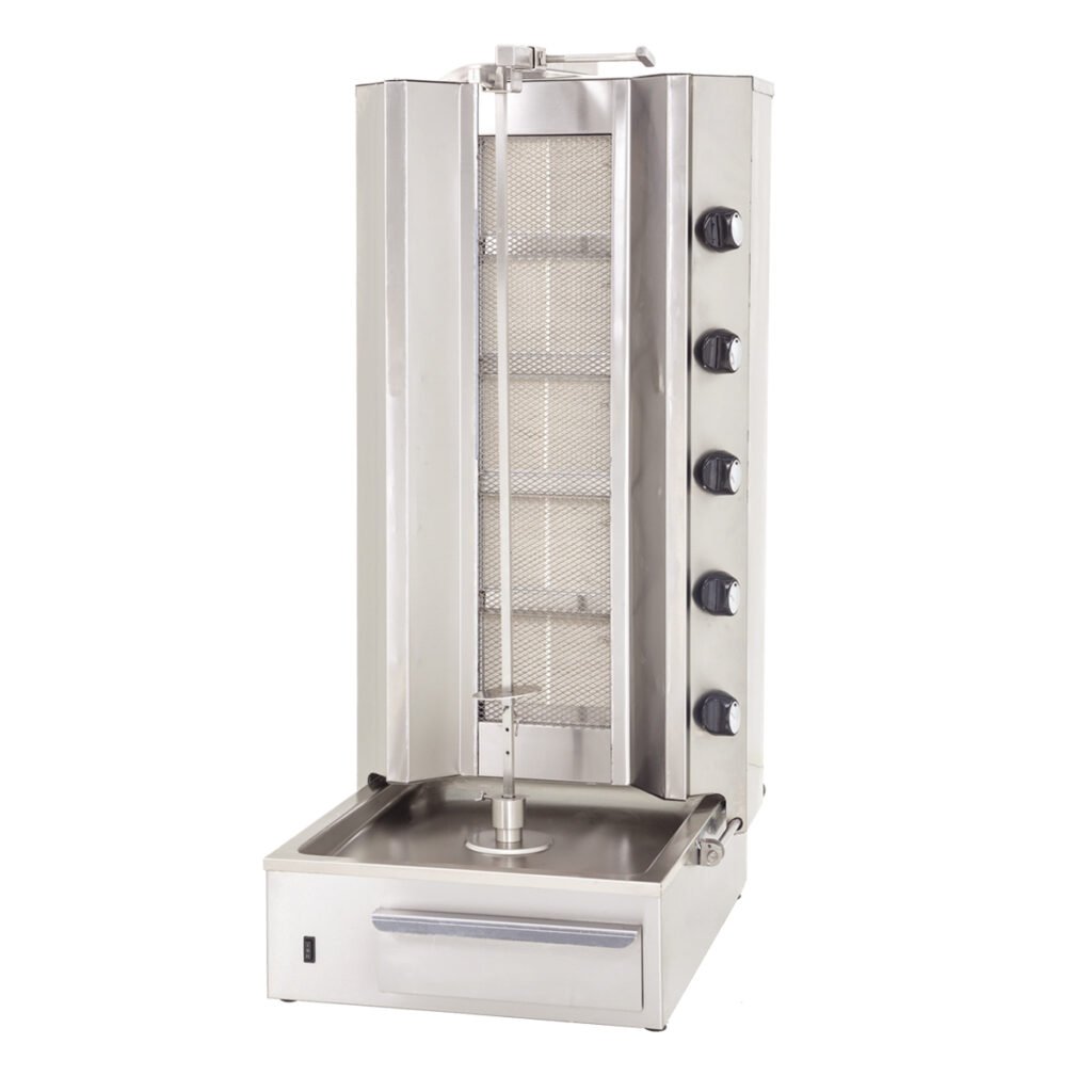 Doner Machine - Bottom Motor 5 Burner - Gas — DRN professional kitchen equipment