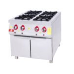 Range and Cabinet - 4 Burners - 80x80 - Gas — DRN professional kitchen equipment