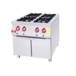 Range With Cabinet - 4 Burners - 80x90 - NG — DRN professional kitchen equipment