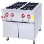Range and Cabinet - 4 Burners - 100x100 - Gas — DRN professional kitchen equipment