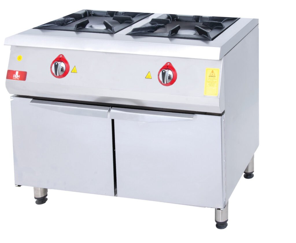 Range and Cabinet - 2 Burners - 100x60 - Gas — DRN professional kitchen equipment