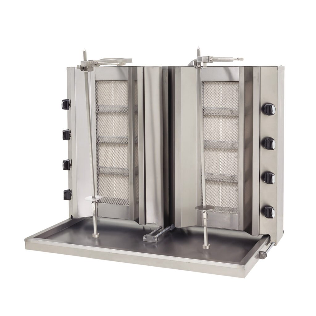 Doner Machine Double - Non Motor 8 Burner - Gas — DRN professional kitchen equipment