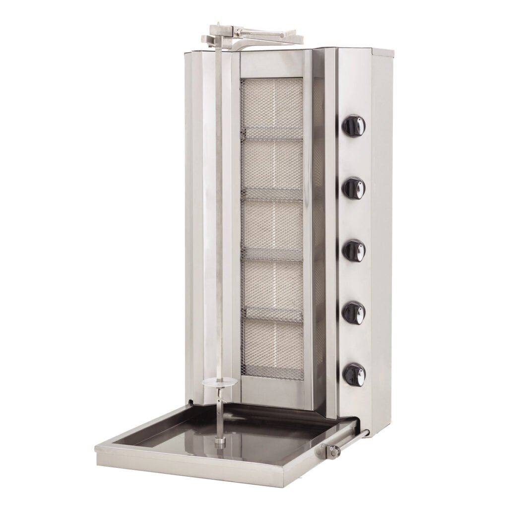 Doner Machine - Non Motor 5 Burner - Gas — DRN professional kitchen equipment