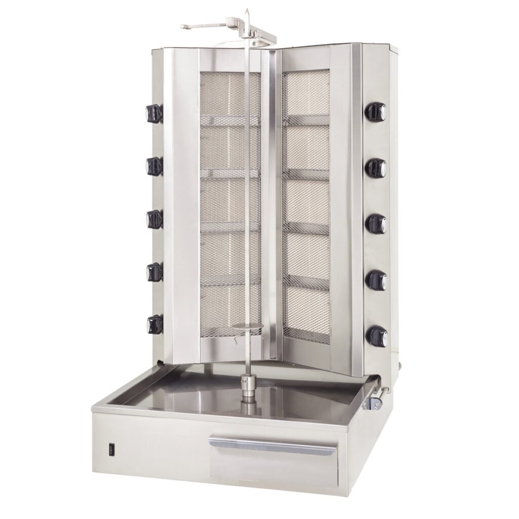 Doner Machine V Type - Bottom Motor 10  Burner -Gas — DRN professional kitchen equipment