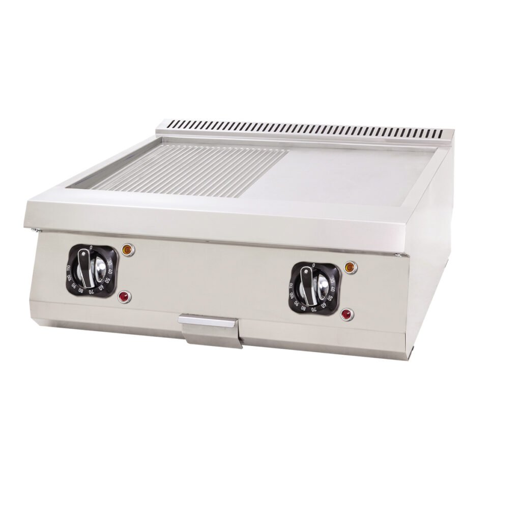 Electric Grill Flat+Grooved - 80x60 — DRN professional kitchen equipment