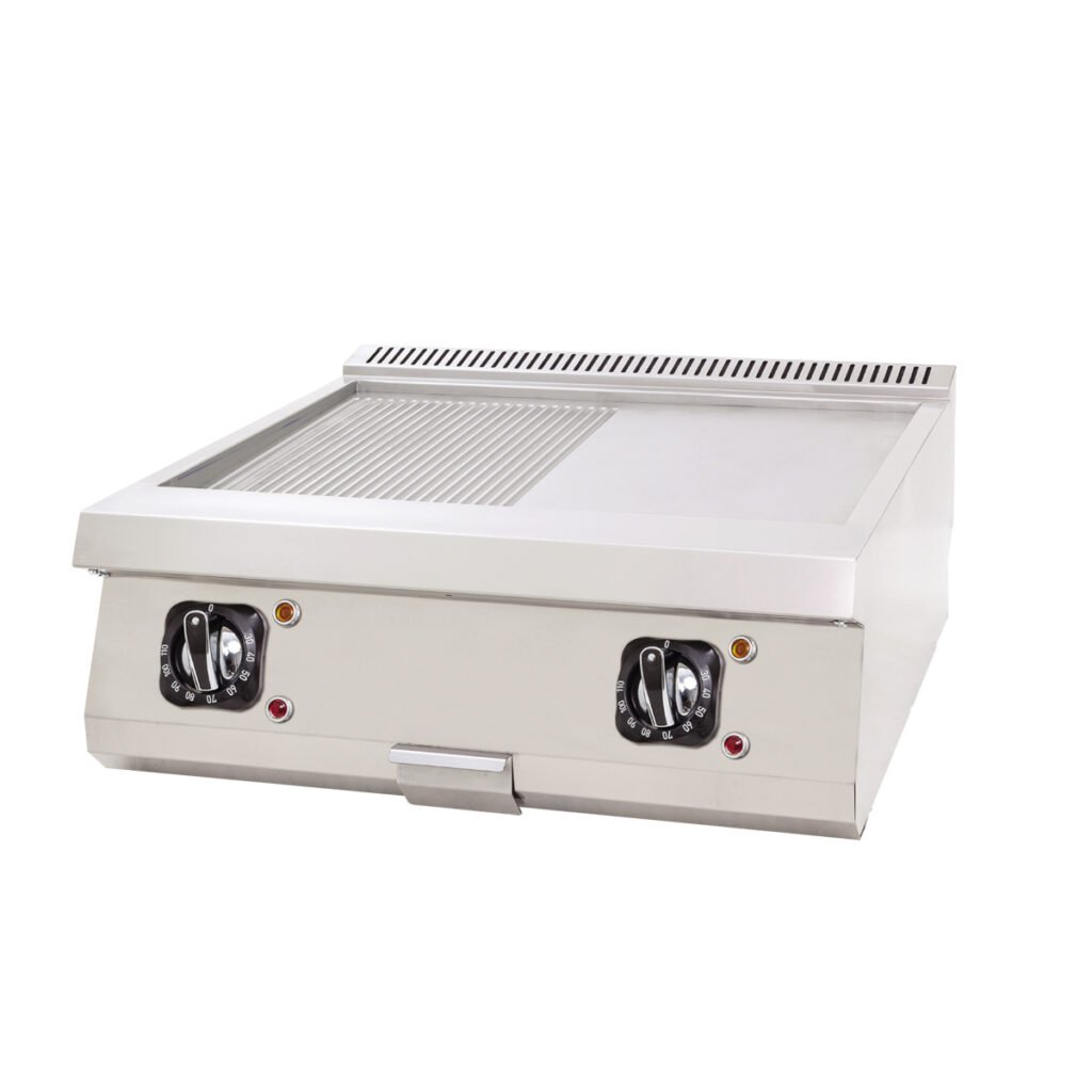 Electric Grill Flat+Grooved - 80x70 — DRN professional kitchen equipment