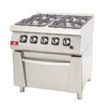 Gas Range with Oven - 80x70 — DRN professional kitchen equipment