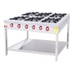 Range With Bottom Shelf 6 Burners - 120x90 - Gas — DRN professional kitchen equipment