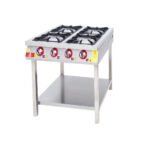 Range With Bottom Shelf 4 Burners - 80x90 - Gas — DRN professional kitchen equipment