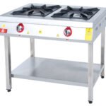Range and Bottom-Shelf - 2 Burners - 100x60 - Gas — DRN professional kitchen equipment