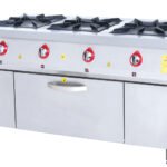 Range and Oven - 3 Burners - 150x60 - Gas — DRN professional kitchen equipment
