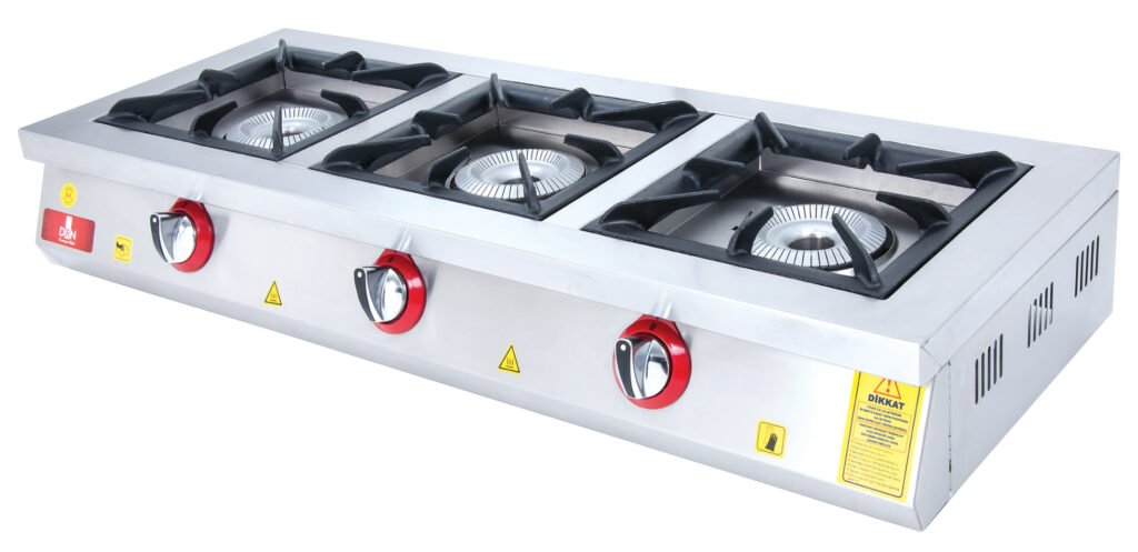 Cooktop - 3 Burners - 120x45 - Gas — DRN professional kitchen equipment