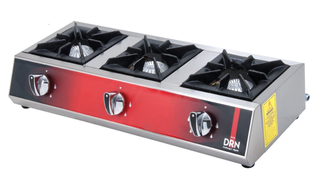Mini Cooktop - 3 Burners - 75x25 - Gas — DRN professional kitchen equipment