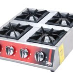 Mini Cooktop - 4 Burners - 50x50 - Gas — DRN professional kitchen equipment