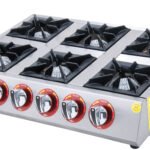 Mini Cooktop - 6 Burners - 75x50 - Gas — DRN professional kitchen equipment