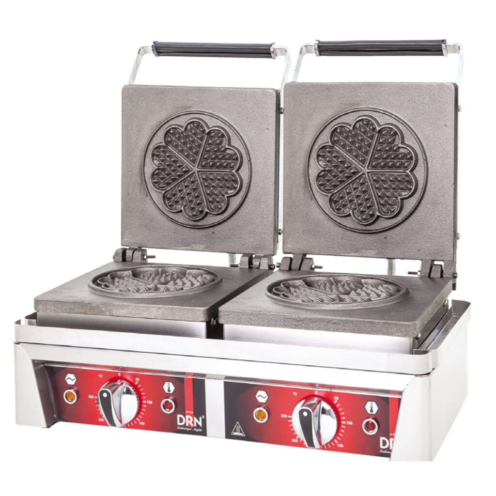 Waffle Maker Plus - Double Clover - Electric — DRN professional kitchen equipment