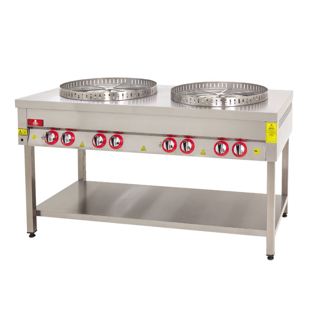 Patty Cookers With Bottom Shelf - 2 Burner - Gas — DRN professional kitchen equipment