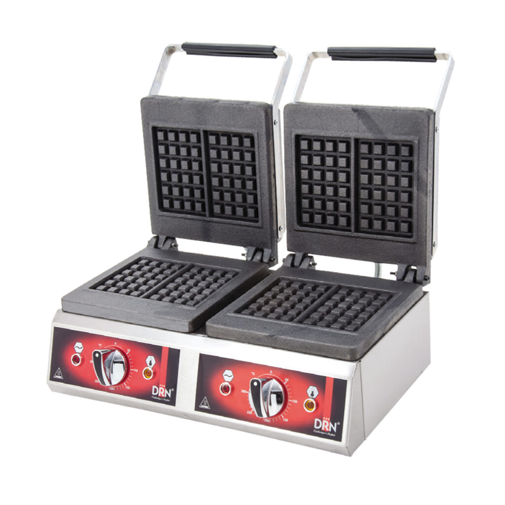 Waffle Maker - Double Square - Electric — DRN professional kitchen equipment