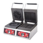 Waffle Maker - Double Clover&Square - Electric — DRN professional kitchen equipment