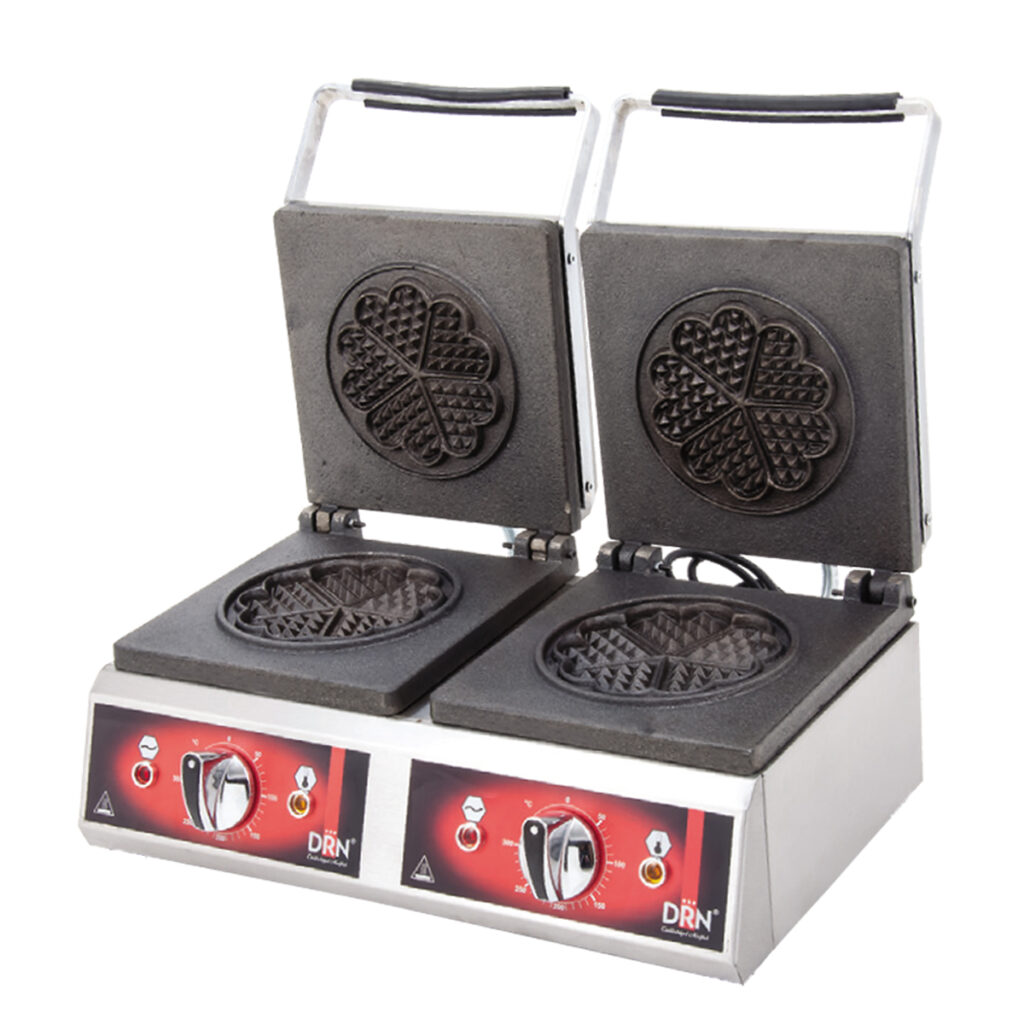 Waffle Maker - Double Clover - Electric — DRN professional kitchen equipment